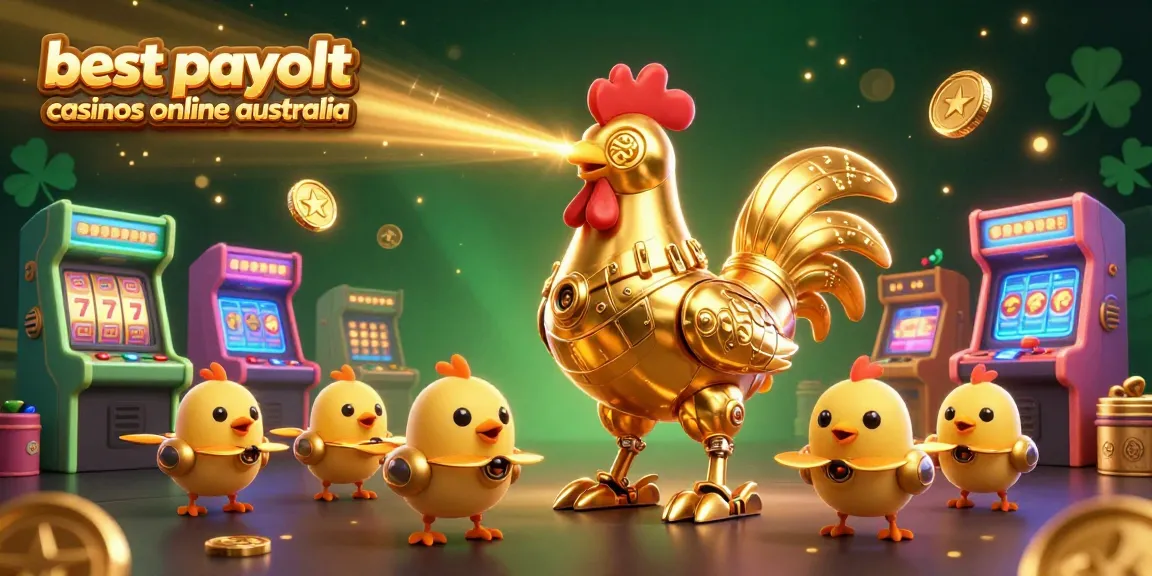 Engage with top games at the best payout casinos online Australia, featuring vibrant slot machines and a dynamic scene.