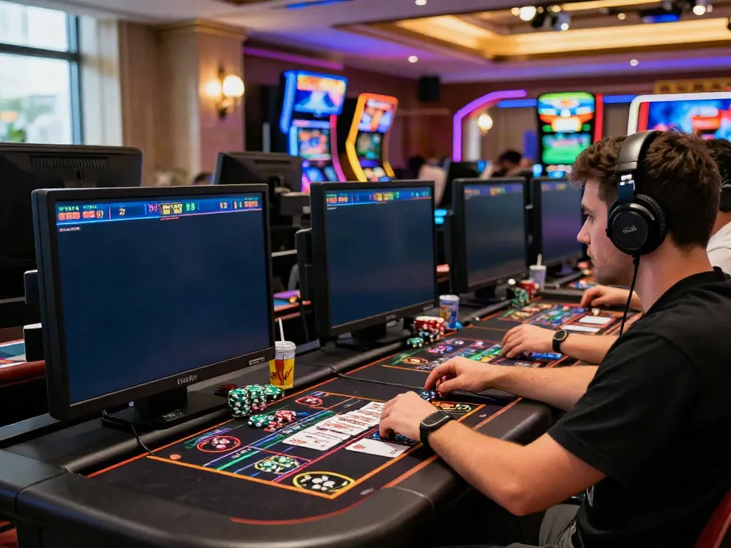 Exciting gaming moment at http://sin88-onl.com/ with an immersive casino atmosphere and vibrant player engagement.