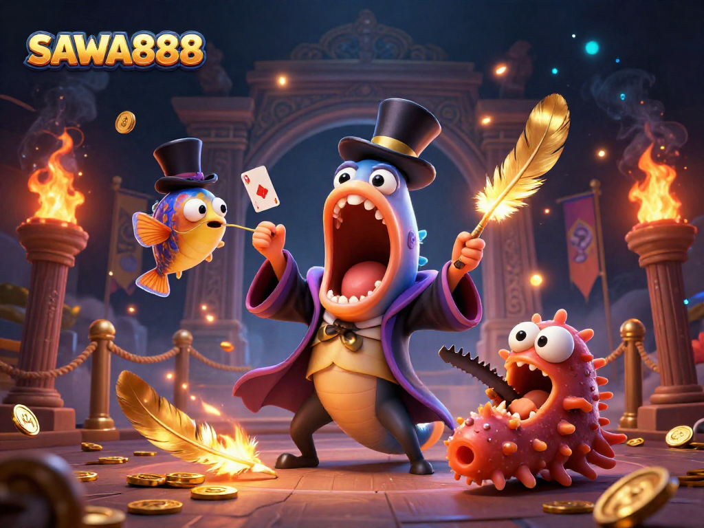 SAWA888 offers thrilling gaming experiences with captivating characters and vibrant casino elements.