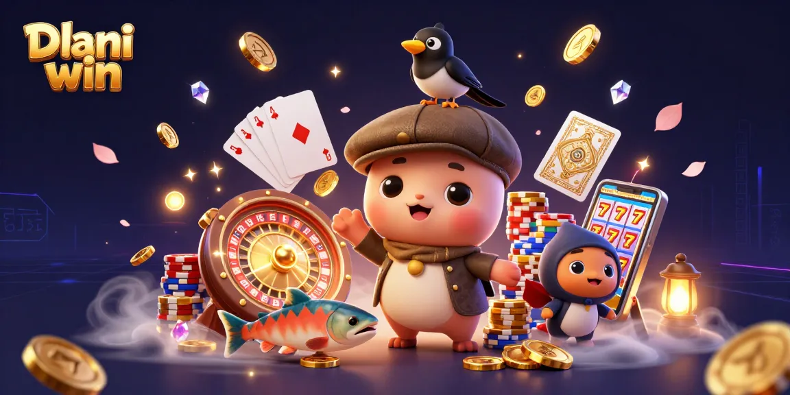 Dhani win features engaging games with baby Nessie, gold coins, and vibrant casino elements.
