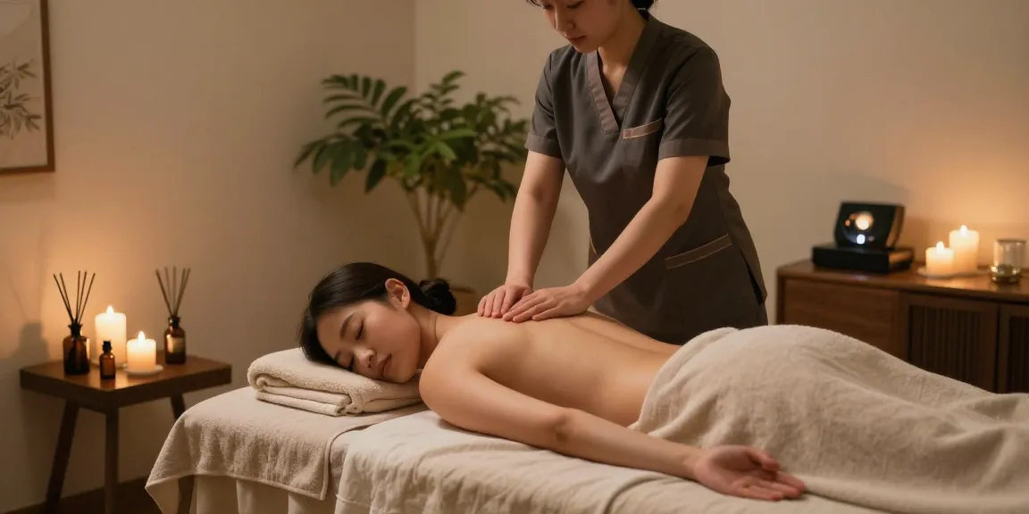 Experience rejuvenation with 강남출장안마 in a tranquil massage setup, showcasing a skilled therapist and calming ambiance.
