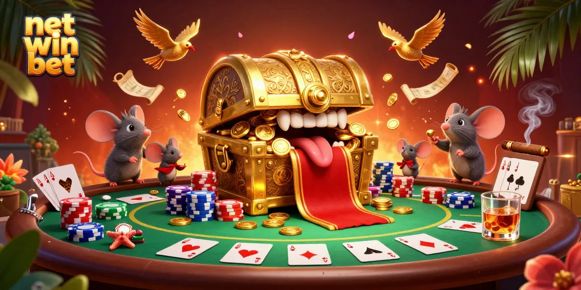 Experience the thrill of net win bet with vibrant scenes of playful adventure and casino excitement.